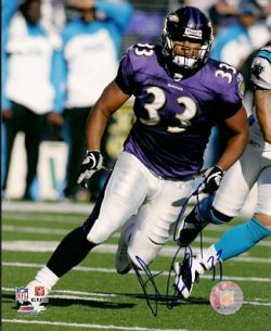 Autographed JUSTIN GREEN Baltimore Ravens Photo