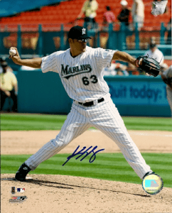 AUTOGRAPHED photo KEVIN GREGG Florida Marlins