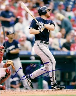 AUTOGRAPHED  photo GABE GROSS Milwaukee Brewers
