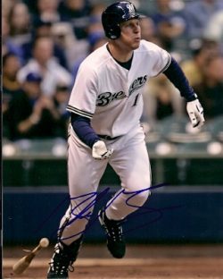 AUTOGRAPHED photo GABE GROSS Milwaukee Brewers