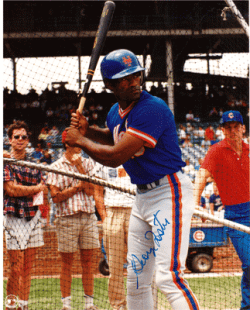 AUTOGRAPHED GEORGE FOSTER 8x10 New York Mets photo