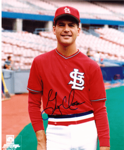 AUTOGRAPHED SIGNED photo GREG MATHEWS #3 Cardinals