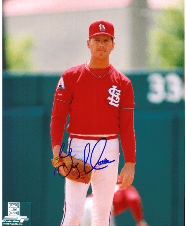 AUTOGRAPHED SIGNED photo GREG MATHEWS #2 Cardinals