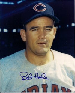 AUTOGRAPHED  photo BOB HALE Cleveland Indians