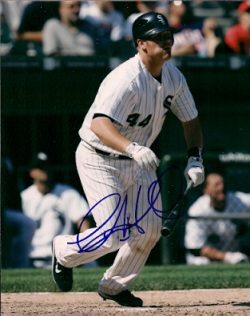 AUTOGRAPHED TOBY HALL  8x10 Chicago White Sox Photo