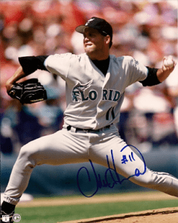 AUTOGRAPHED photo CHRIS HAMMOND  Florida Marlins