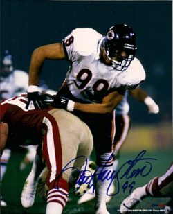 AUTOGRAPHED DAN HAMPTON 8x10 Chicago Bears Photo