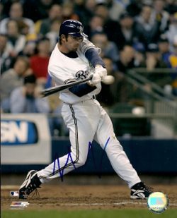 AUTOGRAPHED  photo J.J. HARDY Milwaukee Brewers