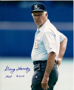 Autographed DOUG HARVEY HOF 2010 8x10 Photo