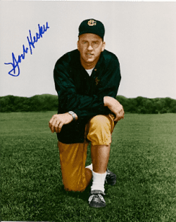 Autographed Norb HECKER Green Bay Packers Photo