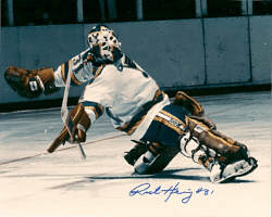 Autographed RICK HEINZ 8x10 St. Louis Blues Photo