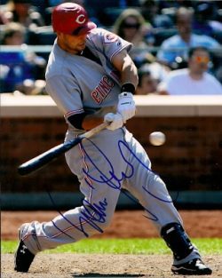 AUTOGRAPHED  photo RAMON HERNANDEZ Cincinnati Reds