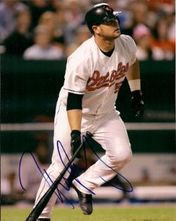 AUTOGRAPHED  photo RAMON HERNANDEZ Baltimore Orioles