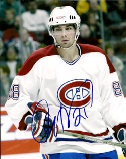 Autographed CHRIS HIGGINS Montreal Canadiens