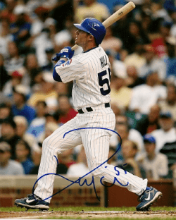 AUTOGRAPHED KOYIE HILL Chicago Cubs Photo