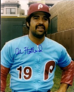 AUTOGRAPHED AL HOLLAND  photo  Philadelphia Phillies
