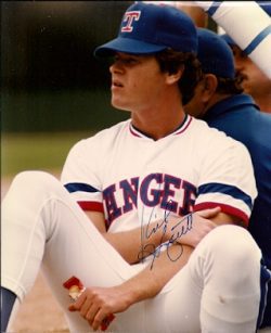 AUTOGRAPHED  photo RICK HONEYCUTT Texas Rangers