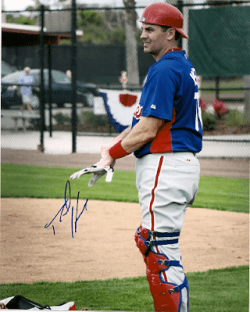 AUTOGRAPHED  PAUL HOOVER 8x10 Philadelphia Phillies photo