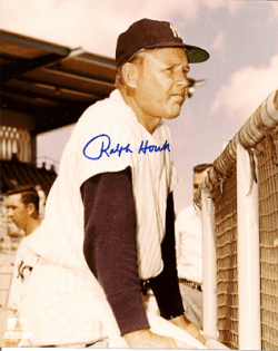 AUTOGRAPHED RALPH HOUK 8x10 New York Yankees Photo