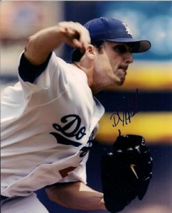 AUTOGRAPHED D.J. HOULTON Los Angeles Dodgers photo