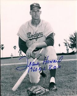 AUTOGRAPHED FRANK HOWARD Los Angeles Dodgers photo