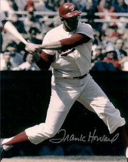 AUTOGRAPHED FRANK HOWARD 8x10 Washington Senators Photo