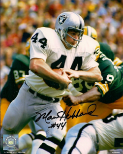 Autographed MARV HUBBARD 8x10 Oakland Raiders photo
