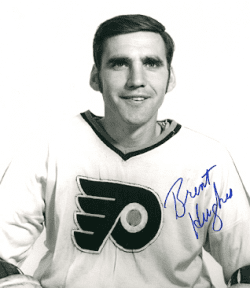 Autographed  BRENT HUGHES photo - Philadelphia Flyers