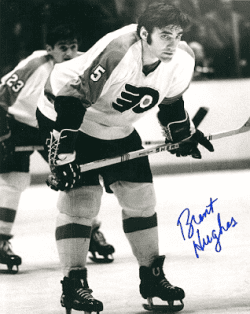 Autographed  BRENT HUGHES photo - Philadelphia Flyers