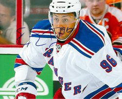 Autographed Emerson Etem  8X10 New York Rangers Photo