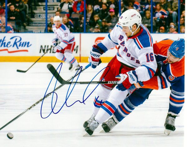 Autographed  Derick Brassard 8X10 New York Rangers Photo