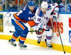 Autographed  Jesper Fast 8X10 New York Rangers Photo