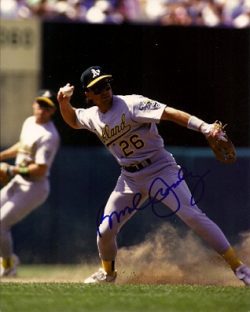 AUTOGRAPHED  photo BROOK JACOBY Oakland A's