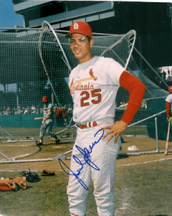 AUTOGRAPHED JULIAN JAVIER St. Louis Cardinals photo