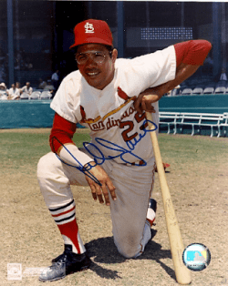 AUTOGRAPHED JULIAN JAVIER St. Louis Cardinals photo