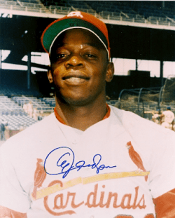 AUTOGRAPHED AL JACKSON 8x10 St. Louis Cardinals photo