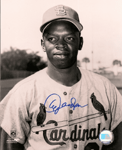 AUTOGRAPHED AL JACKSON 8x10 St. Louis Cardinals photo