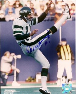 Autographed DAVE JENNINGS  New York Jets photo