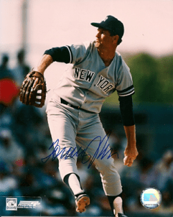 AUTOGRAPHED TOMMY JOHN 8X10 New York Yankees Photo
