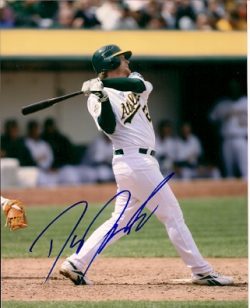 AUTOGRAPHED  photo DAN JOHNSON Oakland A's