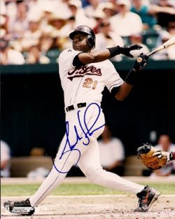 AUTOGRAPHED  photo CHARLES JOHNSON Baltimore Orioles