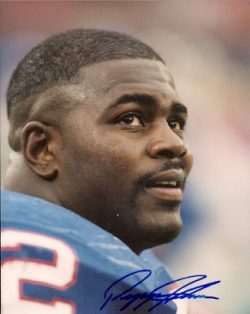 Autographed PEPPER JOHNSON New York Giants photo