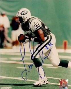Autographed LEON  JOHNSON  New York Jets photo
