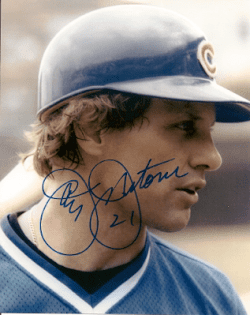 AUTOGRAPHED JAY JOHNSTONE 8x10 Chicago Cubs Photo