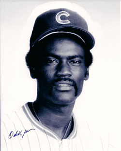 AUTOGRAPHED ODELL JONES Chicago Cubs Photo