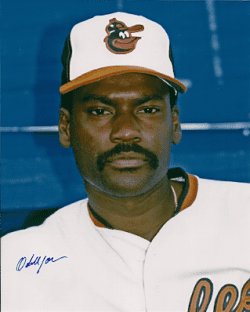 AUTOGRAPHED  photo ODELL JONES Baltimore Orioles