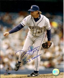 AUTOGRAPHED DOUG JONES 8x10 Milwaukee Brewers Photo