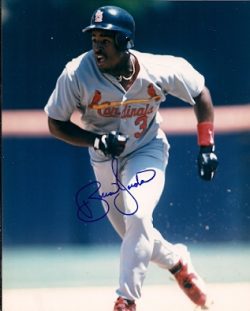 AUTOGRAPHED BRIAN JORDAN 8X10 St. Louis Cardinals photo