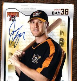 AUTOGRAPHED  photo JASON BAY - Pittsburgh Pirates