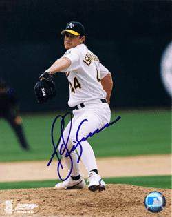 AUTOGRAPHED JASON ISRINGHAUSEN 8x10 Oakland A's Photo